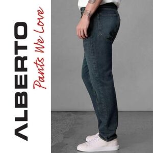 Like New! Alberto PIPE regular slim fit jeans, overdyed vintage